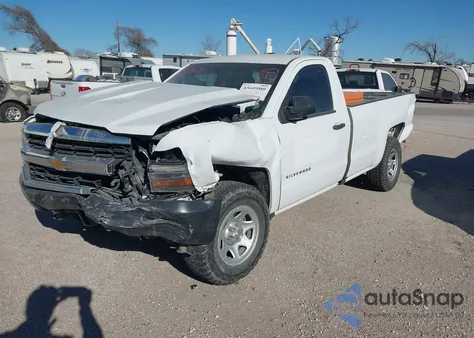 2018 Chevrolet Silverado 1500 Wt из США, поврежденный, VIN 1GCNCNEC8JZ331645